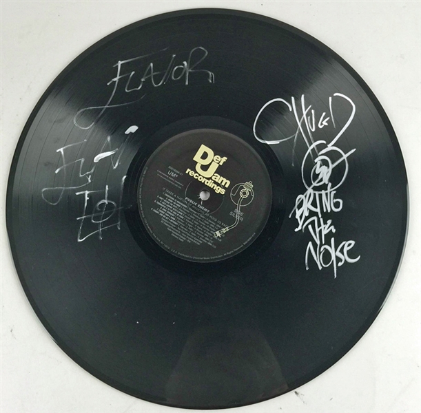 Public Enemy Group Signed 12" Vinyl Album for "It Takes a Nation of Millions to Hold Us Back" (PSA/JSA Guaranteed)