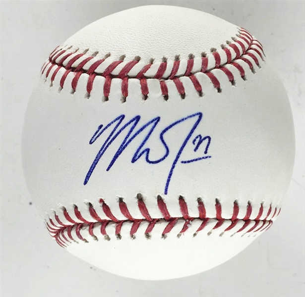 Mike Trout Superb Single-Signed OML Baseball (JSA)
