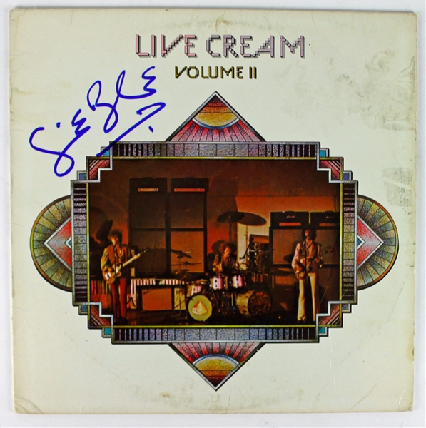 Cream: Ginger Baker Signed NEAR-MINT "Live Cream II" Album (PSA/DNA)