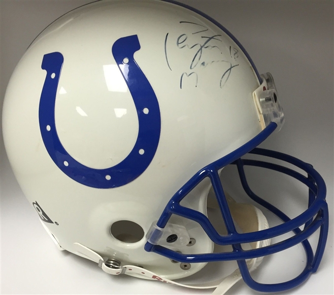Peyton Manning Signed PRO LINE Full Size Colts Helmet (PSA/DNA)