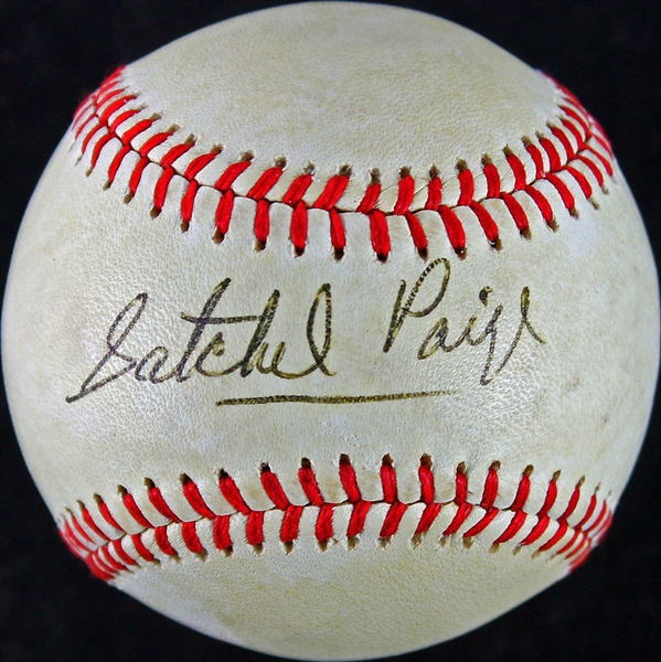 RARE Satchel Paige Single Signed OAL (McPhail) Baseball (JSA)