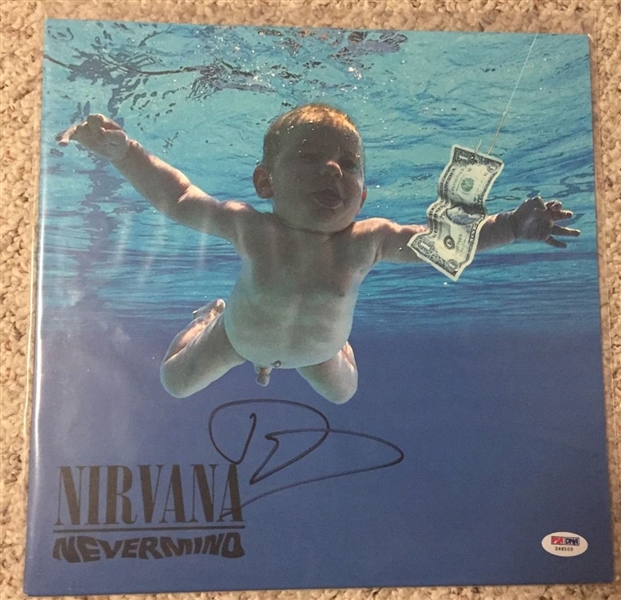 Nirvana Dave Grohl Signed "Nevermind" Album (PSA/DNA)