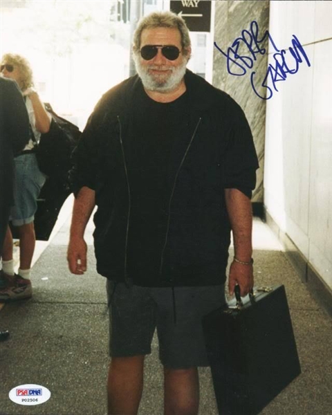 Jerry Garcia Rare In-Person Signed 8" x 10" Color Photo (PSA/DNA)