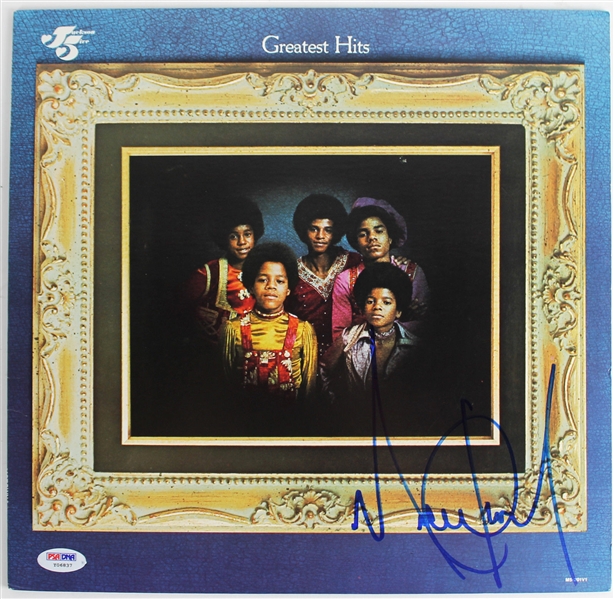 Michael Jackson Signed "Jackson 5 Greatest Hits" Album Cover (PSA/DNA)