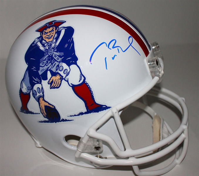 Tom Brady Signed Throwback Patriots Helmet (Tristar)