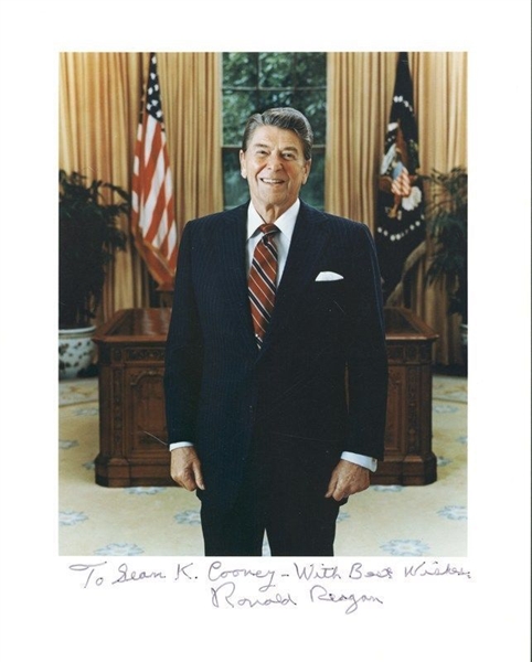 President Ronald Reagan Signed & Inscribed Color 8" x 10" Photograph (PSA/DNA)