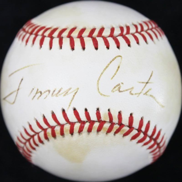 President Jimmy Carter Signed ONL Baseball w/ Full Name Autograph! (PSA/DNA)