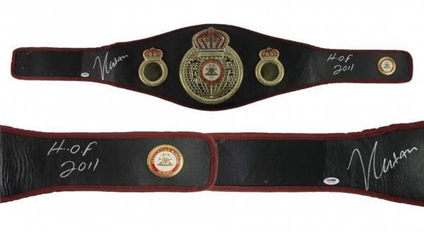 Julio Cesar Chavez Signed "HOF 2011" Full Size WBA Belt (PSA/DNA)