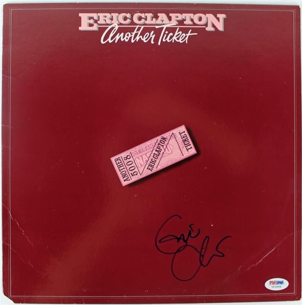 Eric Clapton Signed "Another Ticket" Record Album w/ Full Signature (PSA/DNA)
