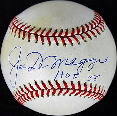 Joe DiMaggio Signed OAL Baseball w/ Rare "HOF 55" Inscription (PSA/DNA)