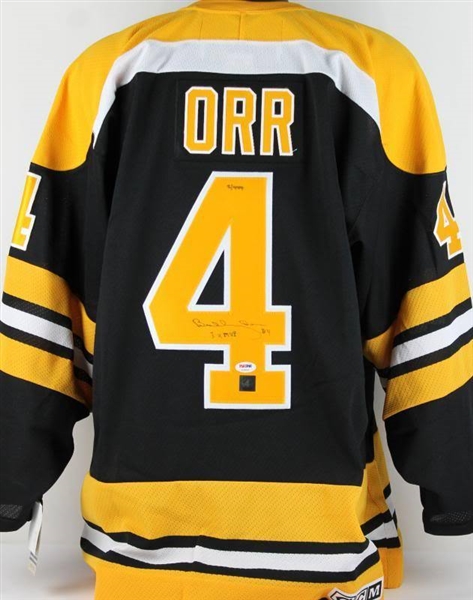 Bobby Orr Signed Limited Edition Bruins Jersey w/ "3x MVP" Inscription (Great North Road & PSA/DNA)
