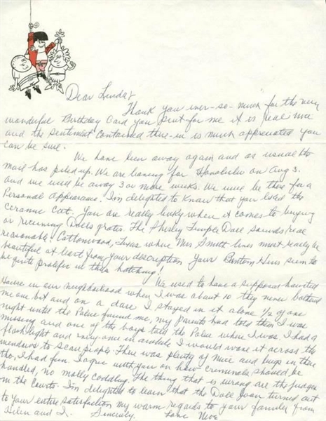 Three Stooges: Moe Howard Handwritten & Signed Letter w/ Original Envelope (PSA/DNA)