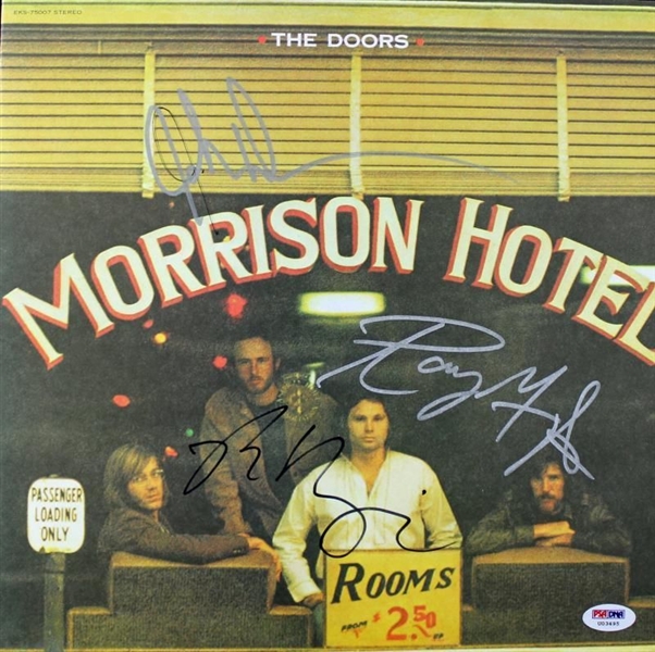 The Doors Signed "Morrison Hotel" Album w/ Krieger, Manzarek & Densmore (PSA/DNA)