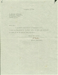 Albert Einstein Signed 1954 Princeton Typed Letter (PSA/DNA)