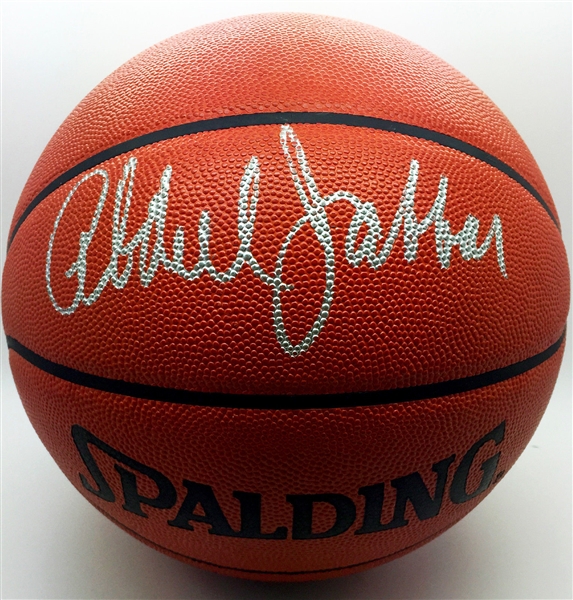 Kareem Abdul Jabbar Near-Mint Signed NBA Leather Basketball (PSA/DNA)