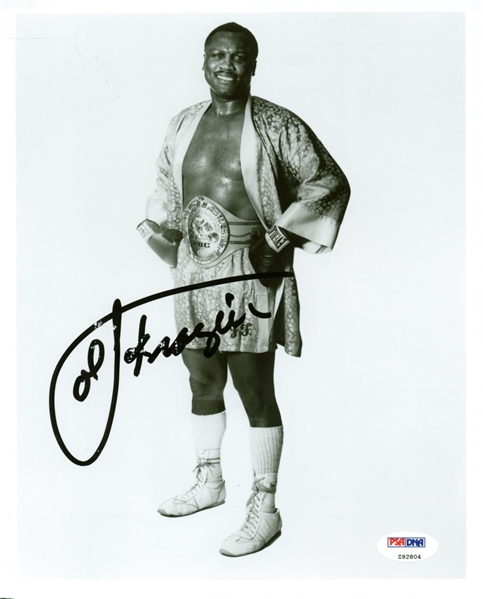 Joe Frazier Signed 8" x 10" WBC Title Photo (PSA/DNA)