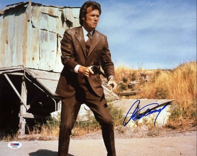 Clint Eastwood Signed "Dirty Harry" 11x14 Color Photo - PSA/DNA Graded GEM MINT 10!