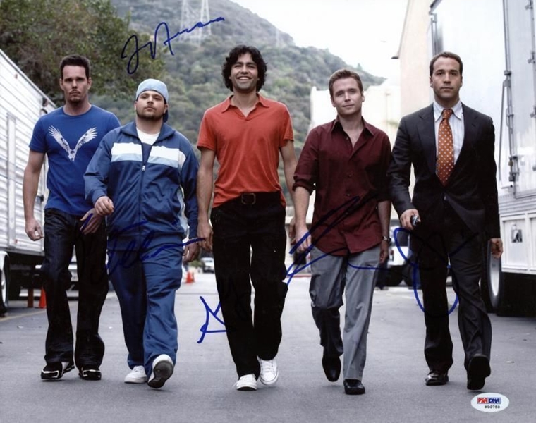 "Entourage" Cast Signed 11" x 14" Color Photo (5 Signatures)(PSA/DNA)