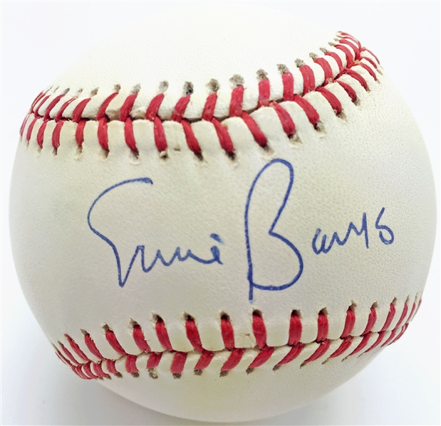 Ernie Banks Signed ONL Baseball (PSA/JSA Guaranteed)