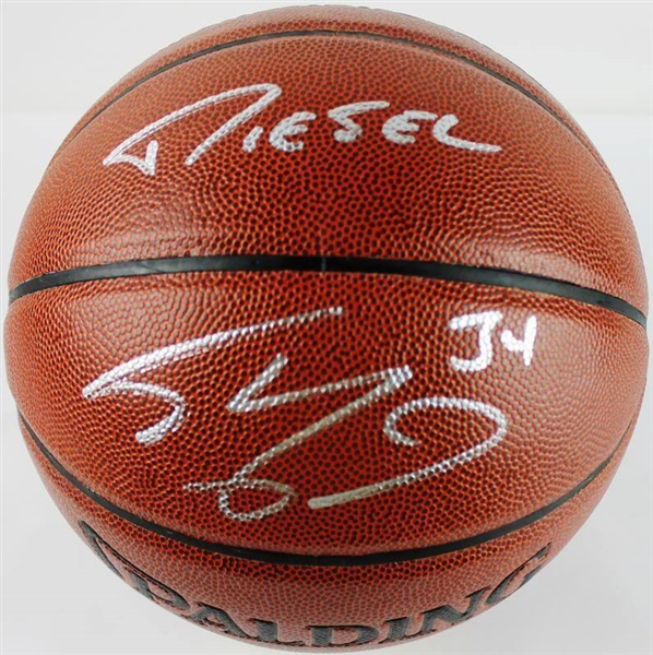 Shaquille ONeal Signed Spalding I/O Basketball with Rare "Diesel" Inscription (PSA/DNA ITP)