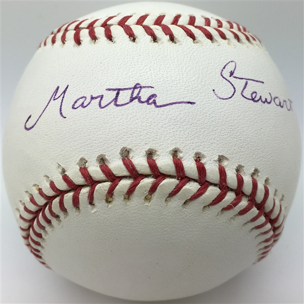 Martha Stewart Signed OML Baseball (PSA/JSA Guaranteed)
