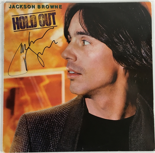 Jackson Browne Signed "Hold Out" Album (PSA/JSA Guaranteed)