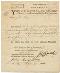 John Hancock TREMENDOUS Signed 1791 Legal Document (PSA/DNA)