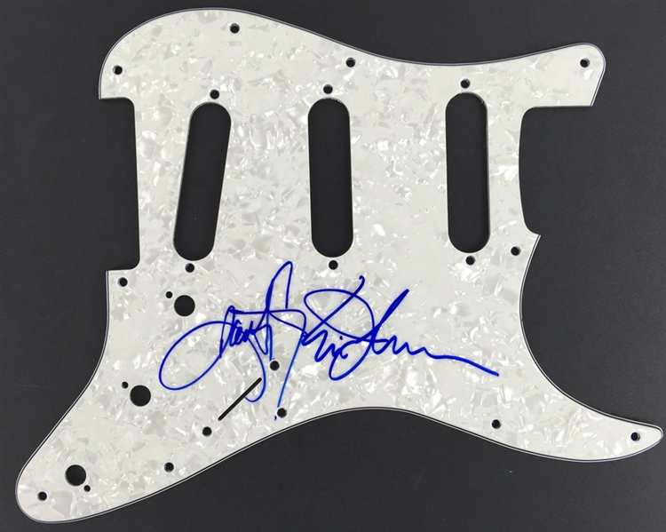 Guitar Masters: Kenny Wayne Shepherd & Eric Johnson Dual Signed Strat Style Pickguard (PSA/JSA Guaranteed)