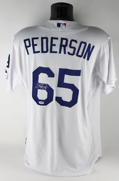 2014 Joc Pederson Game Worn & Signed LA Dodgers Home Jersey (Rookie Season)(PSA/DNA)