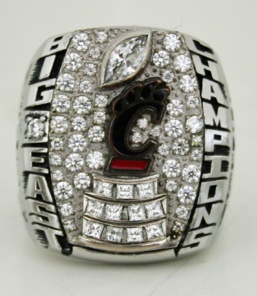 2008 Cincinnati Bearcats Big East Championship Players Ring Presented to #82 Payne (TJ Kaye)