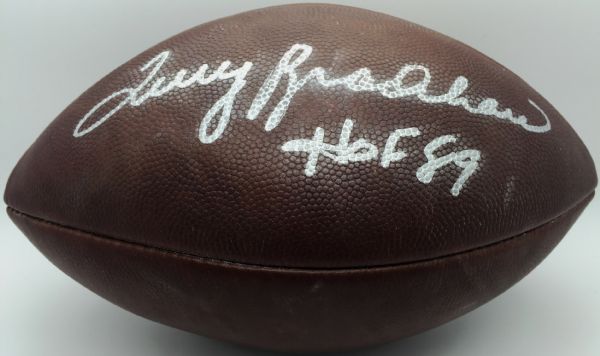 Terry Bradshaw Signed NFL "The Duke" Vintage Football w/ HOF 89 (PSA/DNA)