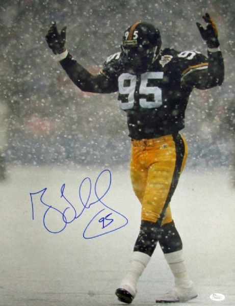 Greg Lloyd Signed 16" x 20" Pittsburgh Steelers Photo (JSA)