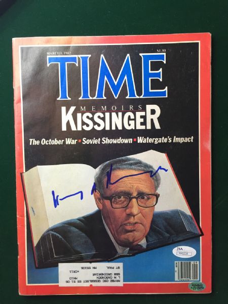 Henry Kissinger Signed Time Magazine (JSA)