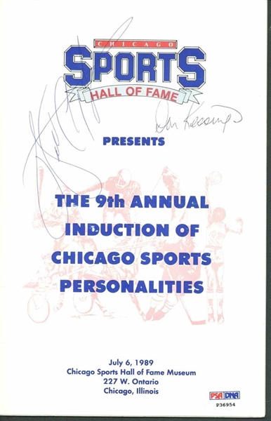Walter Payton Signed Hall of Fame Program (PSA/DNA)