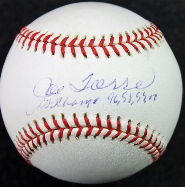 Joe Torre Rare Signed OAL Baseball w/ "W.S Champs 96,98,99,00" Inscription (JSA)