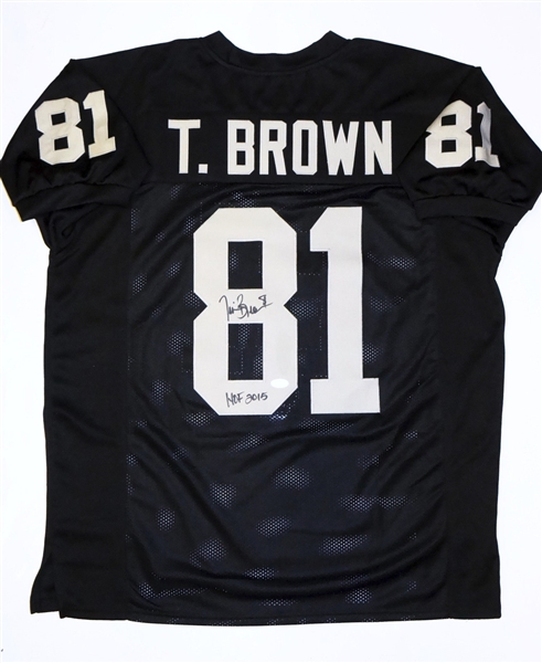 Lot Detail - Tim Brown Signed Raiders Jersey w/ 