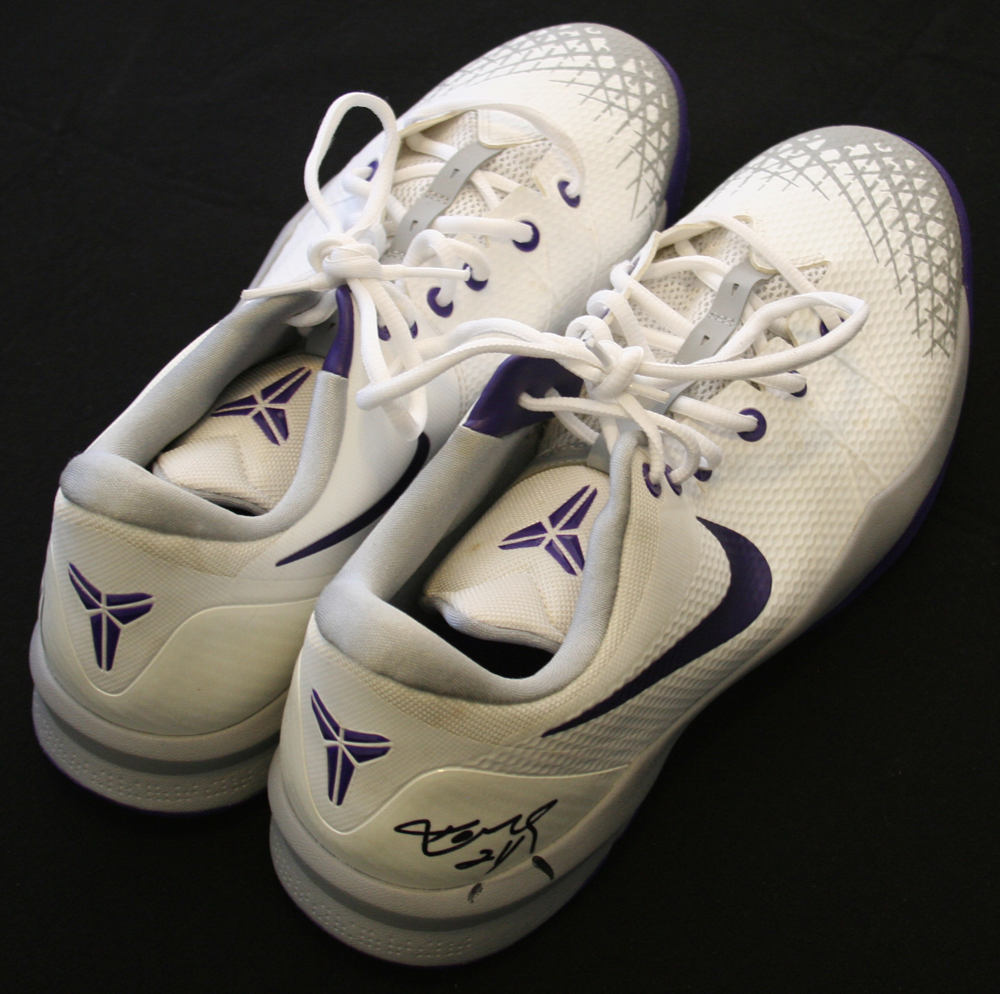 Lot Detail - 2012-13 Kobe Bryant Game Worn & Signed Nike Basketball ...