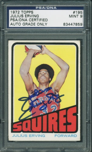 julius erving card value