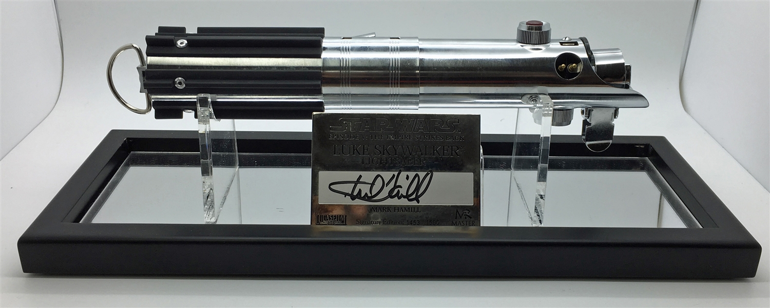 Mark Hamill Signed Master Replicas The Empire Strikes Back Lightsaber Display (PSA/DNA Guaranteed)