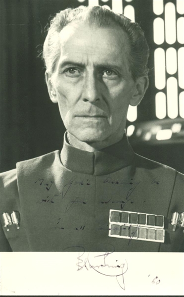 Peter Cushing Vintage Signed UNINSCRIBED 5" x 8" Black & White Photograph As Wilhuff Tarkin! (PSA/DNA Guaranteed)