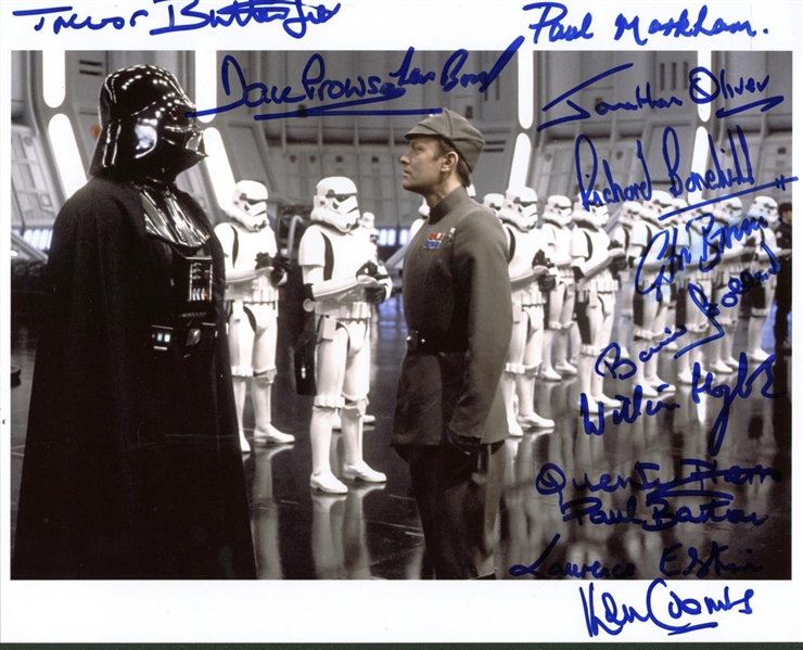 The Galactic Empire Multi-Signed 8" x 10" Color Photo w/ 13 Signatures! (PSA/DNA Guaranteed)