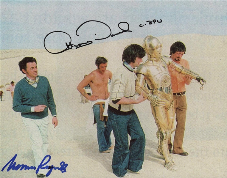 Anthony Daniels & Norman Reynolds Dual Signed 8" x 10" Photo (PSA/DNA Guaranteed)