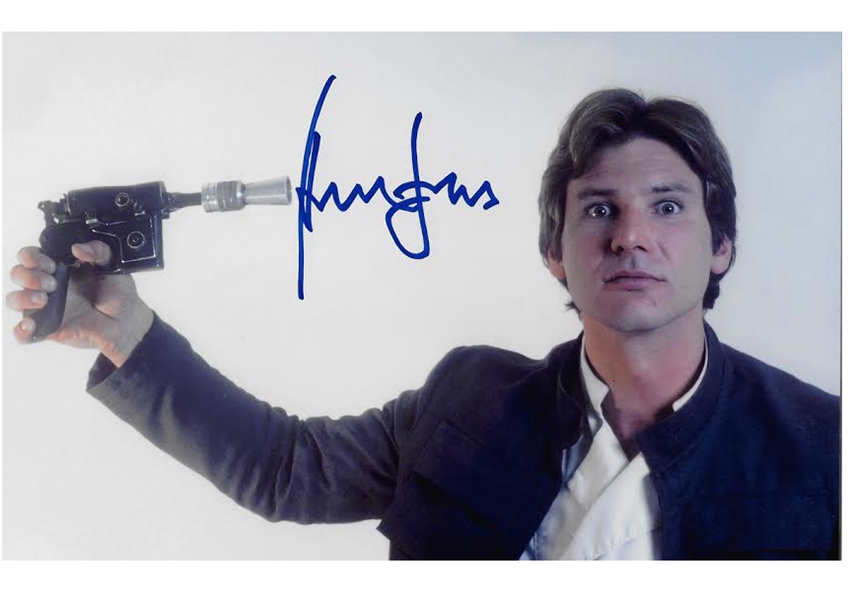 Han Solo: Harrison Ford Superb Signed 8" x 10" Color Photo (PSA/DNA Guaranteed)