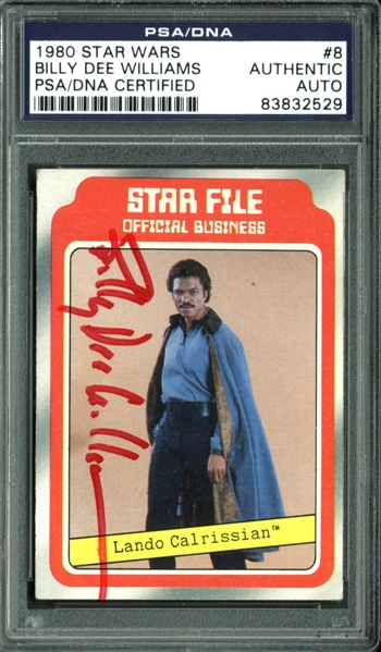 Lando: Billy Dee Williams - Lot of Three (3) Signed Trading Cards (PSA/DNA)