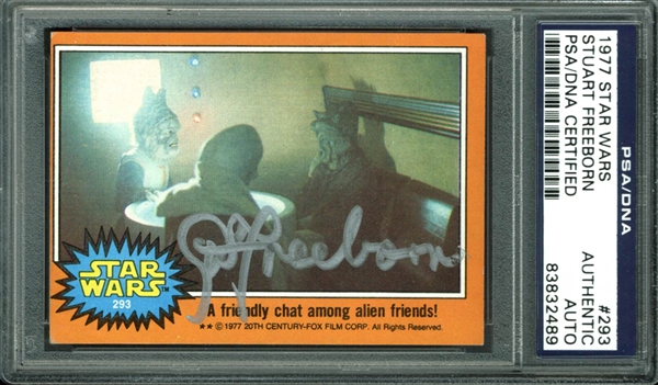 Stuart Freeborn Signed 1977 Topps Star Wars Trading Card #293 (PSA/DNA Encapsulated)