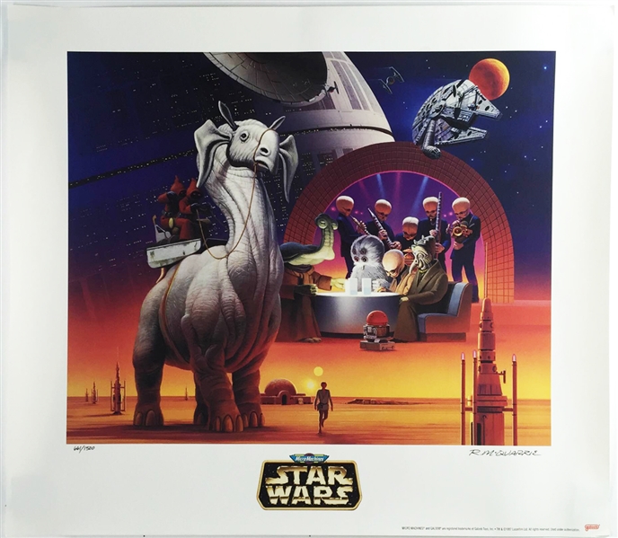 Ralph McQuarrie Signed Limited Edition 18.75" x 21.25" Star Wars Micro Machines Lithograph (PSA/DNA Guaranteed)