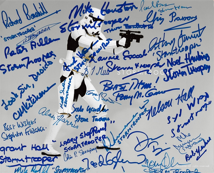 Stormtroopers: The Ultimate Signed 8" x 10" Color Photo with 30+ Signatures! (PSA/DNA Guaranteed)