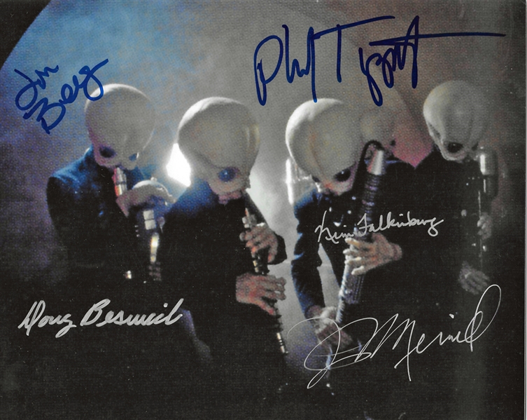 The Cantina Band RARE "Group" Signed 8" x 10" Color Photo with Creators & Band Members! (PSA/DNA Guaranteed)