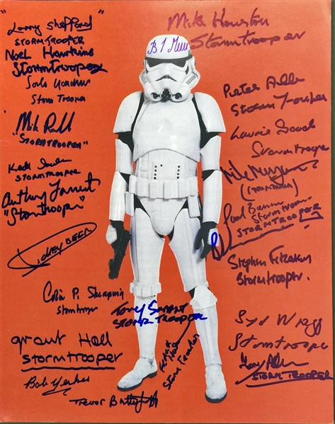 Stormtroopers: The Ultimate Signed 11" x 14" Color Photo with 24 Signatures! (PSA/DNA Guaranteed)