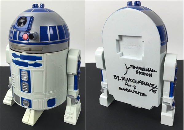 Ralph McQuarrie Signed & Inscribed 6-Inch R2-D2 Toy Model (PSA/DNA Guaranteed)